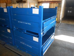Blue Steel Bulk Containers Photo