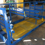 Blue Steel Fixed Arm Rack Container Photo